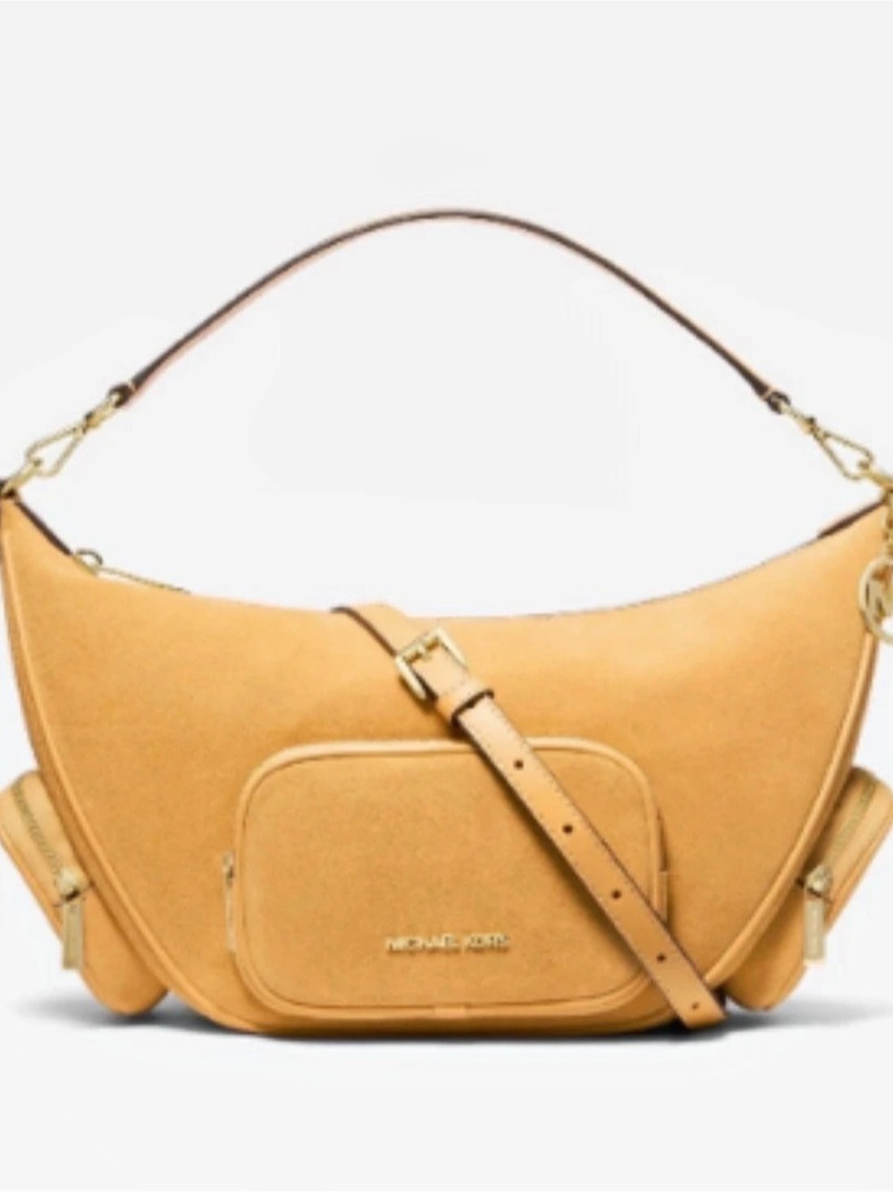Michael Kors Preston Merritt Suede Convertible Shoulder Bag